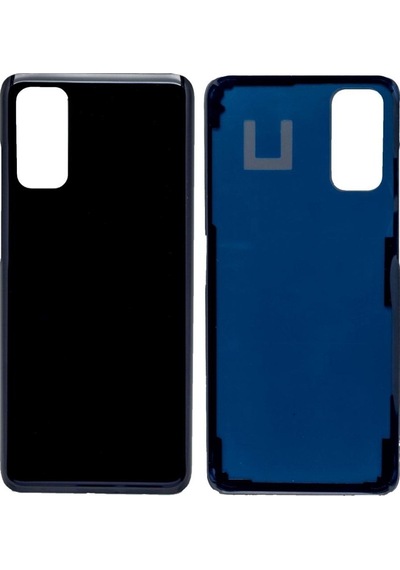 Samsung S20 Siyah Uyumlu Arka Kapak Batarya Kapağı Pil Kapağı Siyah