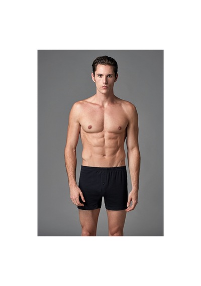 Eros Erkek 2'li Penye Boxer Beyaz Es011523 Beyaz - Siyah