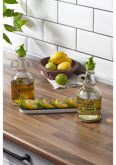 Renga Urla Olive Oil 500 Ml Yeşil Kapaklı Cam Yağlık 152076 Yeşil