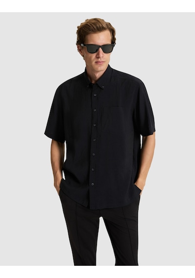 Pierre Cardin Erkek Siyah Gömlek Kısa Kollu 50320898-vr046