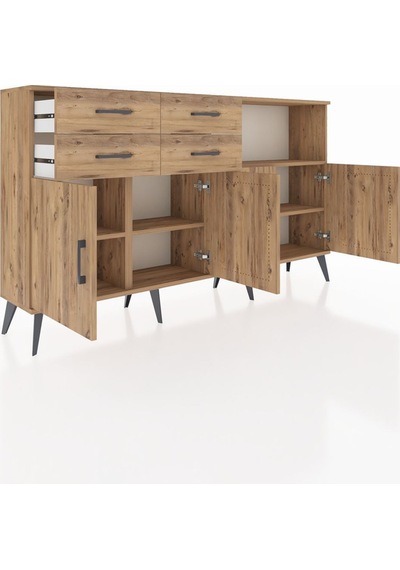 Arges Konsol 4 Raflı 4 Çekmeceli 4 Kapaklı 176x30x99 Çam-çam Atlas Çam - Atlas Çam Arges Konsol 4 Raflı 4 Çekmeceli 4 Kapaklı 176x30x99 Çam-çam Atlas Çam - Atlas Çam