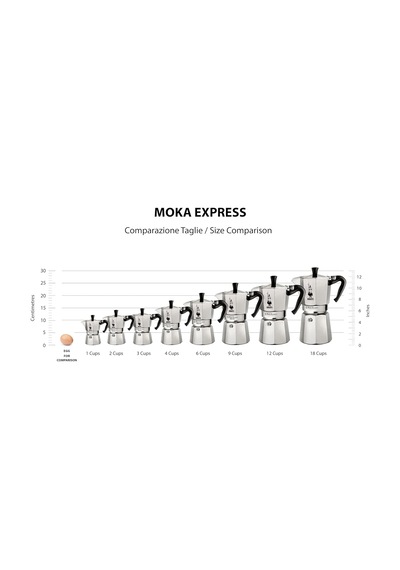 Bialetti - Moka Express Siyah: 1 Cup Ocak Üstü Espresso Pişirici - 60ml - Alüminyum Gövde - Patentli