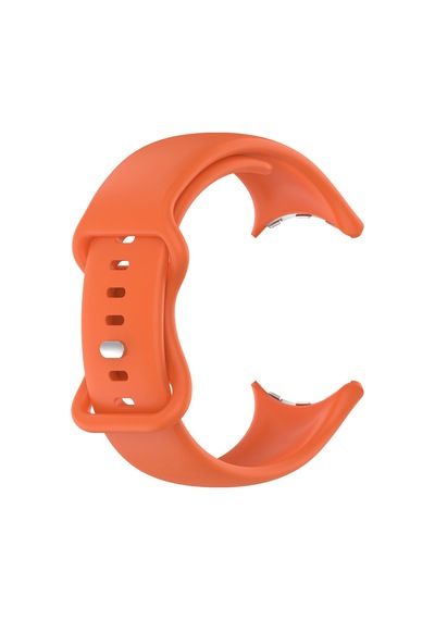Caseonn Google Pixel Watch 5 41mm Kordon Esnek Spor Silikon Kayış Turuncu