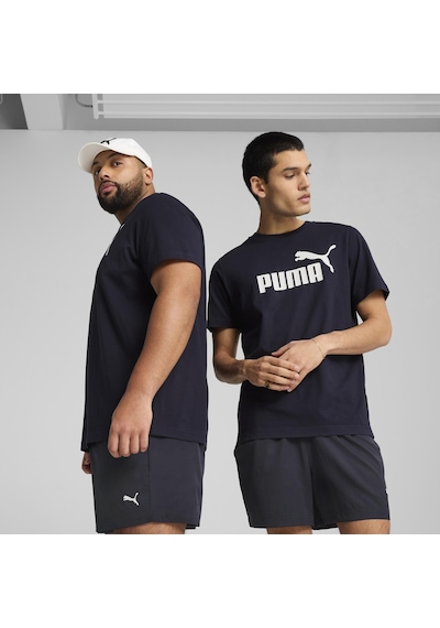 Puma Ess No. 1 Logo Tee Erkek Yetişkin T-shirt Lacivert