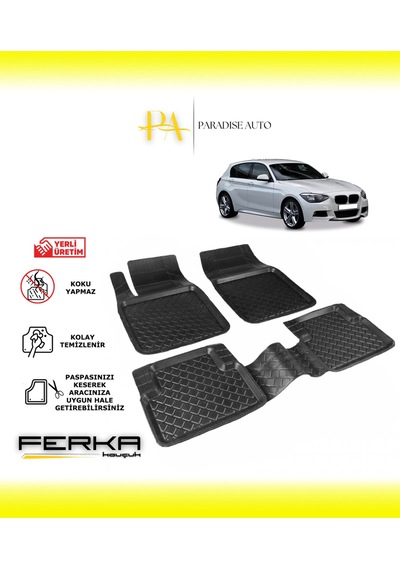 Bmw 1 Serisi F20 2011-2017 Uyarlanabilir Havuzlu Paspas