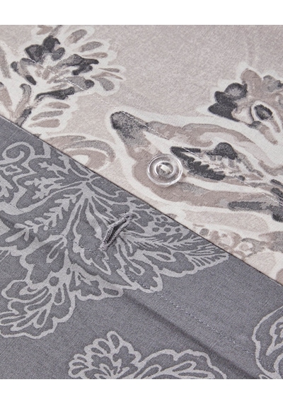 English Home Curioleaf Pamuk Tek Kişilik Çarşaflı Nevresim Takımı 160x220 Cm Bej Bej