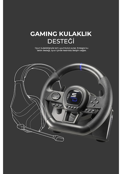 Subsonic Sv-650 Ps3/ps4/pc/xboxone/xbox360 Direksiyon Seti