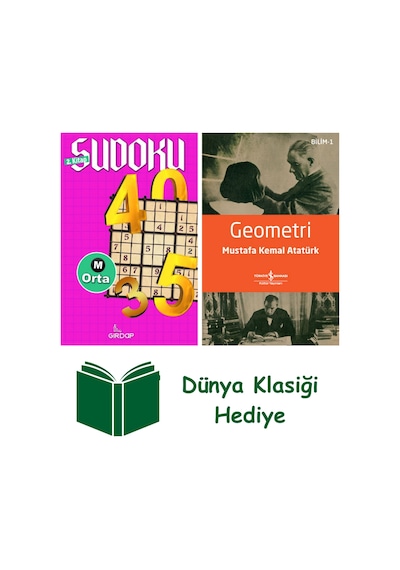 Sudoku 2- Orta + Geometri + Dünya Klasiği Hediye