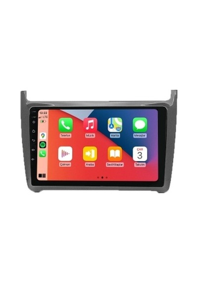 Volkswagen Polo 2014-2018 4gb Ram 64gb Hafıza 8 Çekirdek Carplay Kamera Android Multimedya 9"