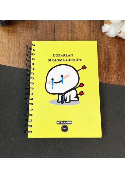 Dobarlan Bıragma Gendini Tasarımlı Konuşan Ajanda Sarı