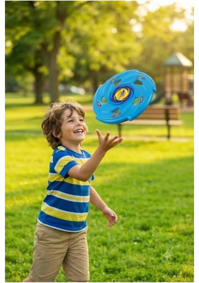 4'lü Uçan Disk Set 22 Cm Frisbee Renkli Eğlenceli Açık Alan Plaj Ve Park Oyun Seti