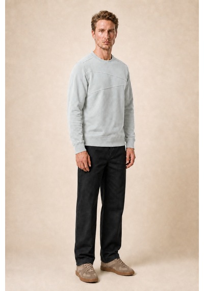 Redline Lines Regular Fit Kışlık Sweatshirt Gri