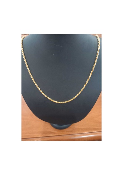 Kaplama Kıvrımlı Burgu Kolye Gold