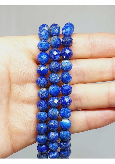 Lapis Taşı Faset Kesim Dizi 8mm 54330 Çok REnkli