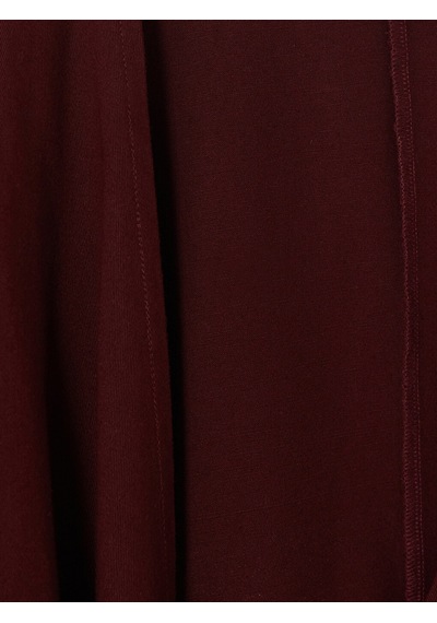 Lcw Modest Mürdüm Kruvaze Yaka Kadın Tunik