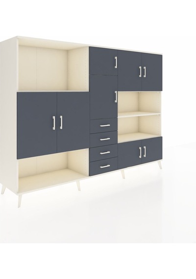 Hyperion Dolap 9 Raflı 4 Çekmeceli 8 Kapaklı 220x44x163 Aytaşı-an Aytaşı-antrasit Hyperion Dolap 9 Raflı 4 Çekmeceli 8 Kapaklı 220x44x163 Aytaşı-an Aytaşı-antrasit