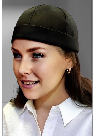 Unisex %100 Pamuklu Docker Şapka Siyah