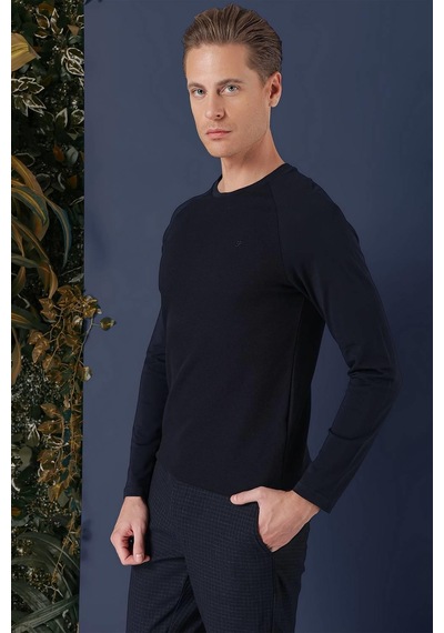 Efor Ts 872 Slim Fit Lacivert Spor T-shirt Lacivert