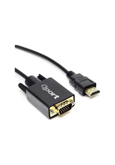 Qport Q-hvg18 Hdmı To Vga 1,8mt Dönüştürücü Kablo