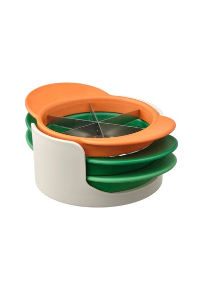 Ikea Uppfylld Meyve Ve Sebze Dilimleyici 12,5 X 7,4 Cm Yeşil Turuncu Açık Bej Çok Renkli