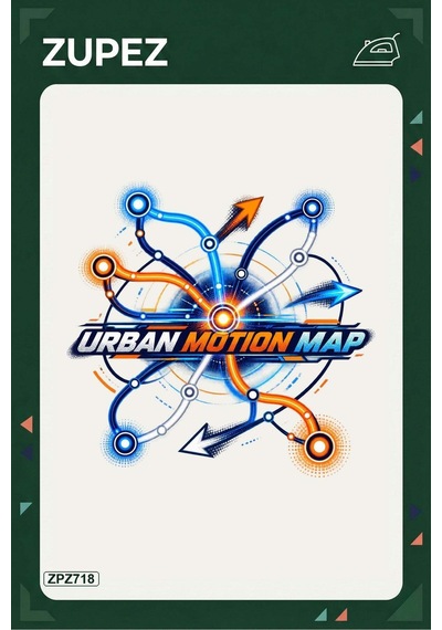 Zpz718 Urban Motion Map Ütüyle Uygulanabilir Transfer Baskı - 911529885