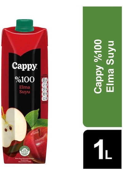 Cappy %100 Elma Suyu 1 Lt X 6 Adet
