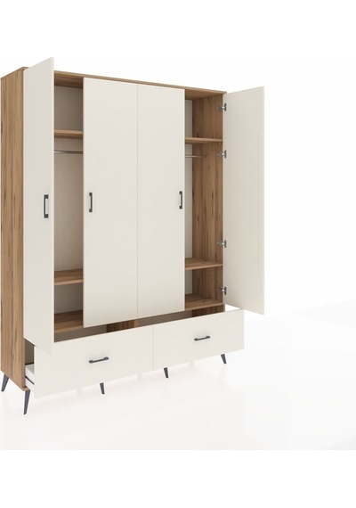 Hyperion Gardrop 6 Raflı 2 Çekmeceli 2 Askılı 176x44x221 Çam-aytaşı Aytaşı Hyperion Gardrop 6 Raflı 2 Çekmeceli 2 Askılı 176x44x221 Çam-aytaşı Aytaşı