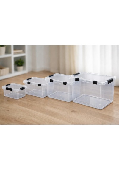 Tr Yatay Saklama Kutusu 5'li Set, 5,5 L + 10 L + 15 L + 20 L + 30 L Genel
