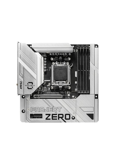 Msı Mb B650m Project Zero Am5 Ddr5 7600mhz Oc Hdmı Dp M.2 Usb3.2 2.5g Lan Wı-fı 6e