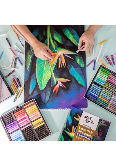 Ekstra Yumuşak Yağlı Pastel Canlı Tonlar Premium 120 Adet, Çeşitli Parlak Renkler, Canlı, Terey