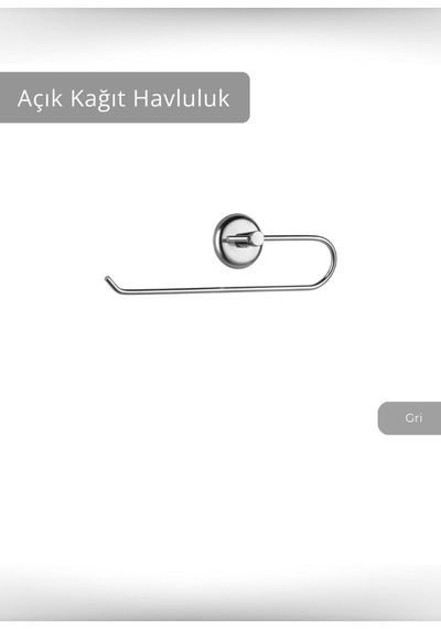 Jet's Home Açık Kağıt Havluluk Paslanmaz Peçetelik Çelik Banyo Havluluk Düzenleyici Krom Krom