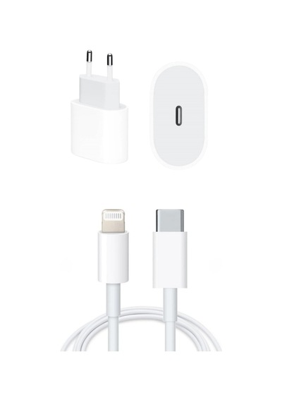 25w Apple Uyumlu iPhone Uyumlu Hızlı Şarj Adaptörü Ve Type-c Lightning Kablo Seti - Hızlı Ve Güvenli Şar