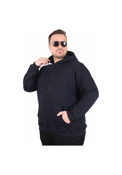 Moc Grande Mocgrande Büyük Beden Erkek Basic Sweat Kapüşonlu 11700 Lacıvert Lacivert