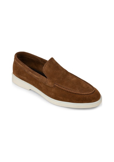 Deery Erkek Hakiki Süet Taba Rengi Loafer Ayakkabı - 02032mtbac01 Taba