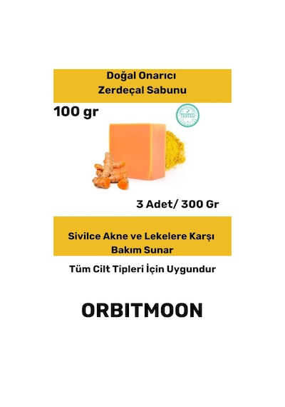 Özel Üretim Doğal El Yüz Saç Vücut Cilt Güzel Kokulu Leke Karşıtı Orijinal Zerdeçal Ekstraktı Sabunu