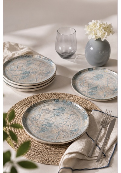 Keramika Royal Pasta Tabağı 22 Cm 4 Adet 23456 Çok Renkli
