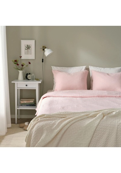 Ikea Schersmın Çift Kişilik Nevresim Takımı 220 X 240 Cm Pembe