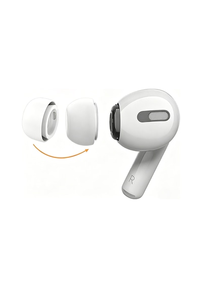 Apple Uyumlu AirPods Pro 2 Kulaklık Ucu Silikon Beyaz