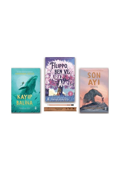 Genç Timaş Son Ayı - Kayıp Balina - Filippo Ben ve Kiraz Ağacı Set 3 Kitap