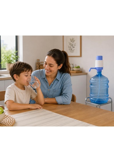 Shibumi Atelier Manuel Damacana Pompası, Bpa'sız, 19 Litre Polikarbon Ve Tritan Damacana Uyumlu, Kolay Takılıp Çıkarılabilir, Dayanıklı Su Pompası, Pratik Ve Kolay Kullanım Mavi