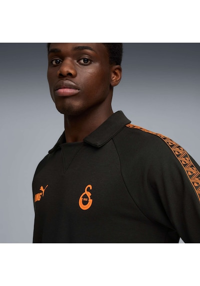 Puma Galatasaray Kıng Erkek Polo Yaka Sweatshırt 782936 05 Siyah