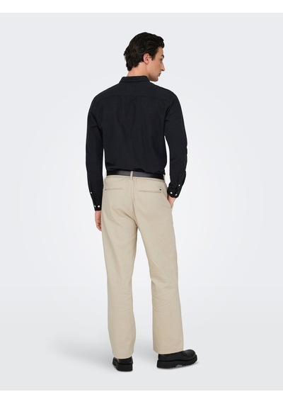 Only & Sons Onsbob Loose Cot Lın 0007 Pant Noos Erkek Gray Pantolon - 22031565 Gri