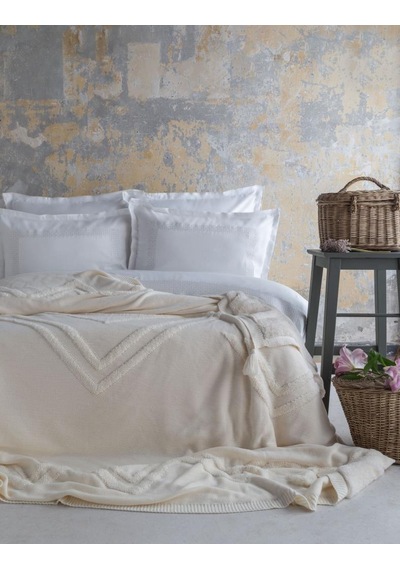 Apricitas Home Yatak Örtülü Set Moneda Ekru Ç.k Diğer