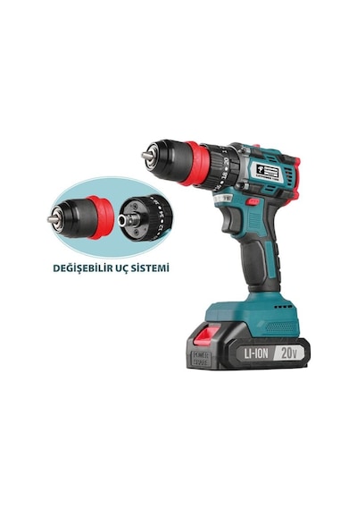 Cat Power 1350 Akülü Vidalama Makinesi 20 V 2,0 Ah