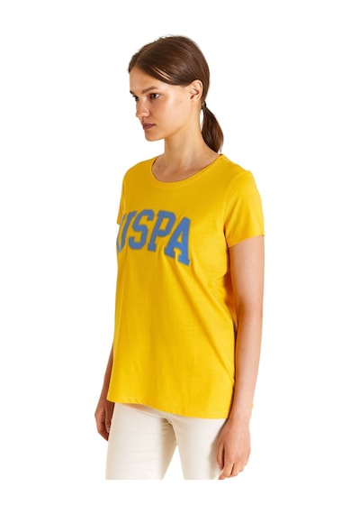U.S. Polo Assn. Kadın Basic Tişört 1804839 Safran