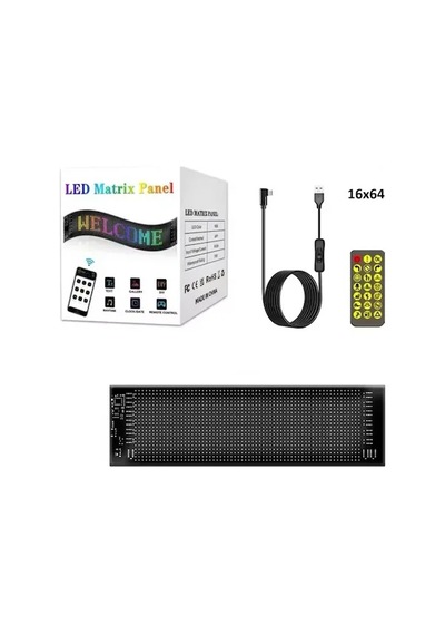 Vothoon Ld-01 Araç Led Panel Cama Yapışan Telefon Uyumlu Led Ekrn