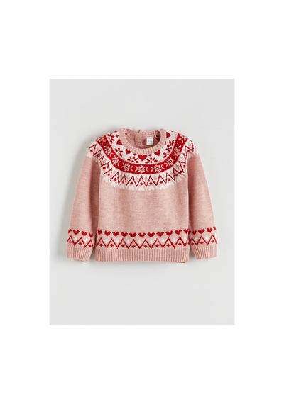 LC Waikiki Alıta Cıty Farkıyla Lcw Kids Pembe Oval Yaka Desenli Kız Çocuk Triko Kazak Pembe - 925577403 Pembe LC Waikiki Alıta Cıty Farkıyla Lcw Kids Pembe Oval Yaka Desenli Kız Çocuk Triko Kazak Pembe - 925577403 Pembe