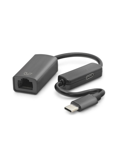 Kablolu Ağ Bağlantısı İçin Type C Ethernet Adaptör Siyah