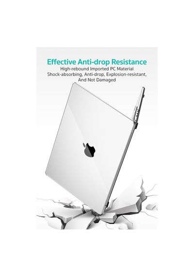 MacBook Neo A3404 Uyumlu Ultra İnce Kristal Sert Kılıf Hardcase Şeffaf