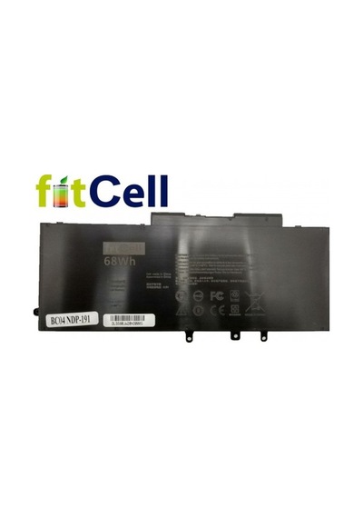 Fitcell Dell Uyumlu  Mt31p 0mt31p 4 Hücreli , Gd1jp 0gd1jp 4 Hücreli , Latitude E5580 Notebook Bataryası